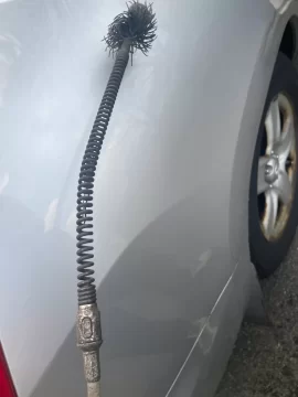 [Hearth.com] Pellet cleaning rods small button lock popped apart & 18 feet of rod & brush stuck in 35 foot liner!