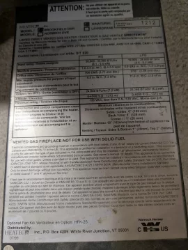 [Hearth.com] Looking for help to find a part