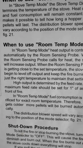 [Hearth.com] Old Harman P61 doesn't work on room mode
