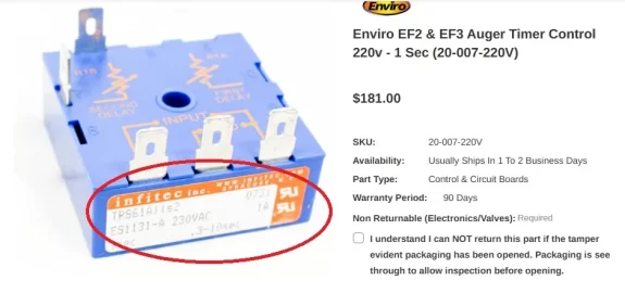 [Hearth.com] EnviroFire EF3, Auger and Ignitor issues.