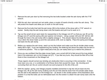 [Hearth.com] Equinox air control sticking