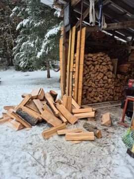 [Hearth.com] Split frozen Doug Fir?