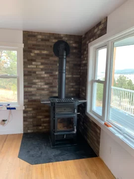 [Hearth.com] Placement in Living Room - Kuma Applewood Cookstove