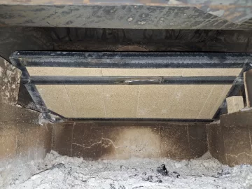 [Hearth.com] Simple Baffle Solution for your old FISHER ! More Heat  Less Smoke under $25