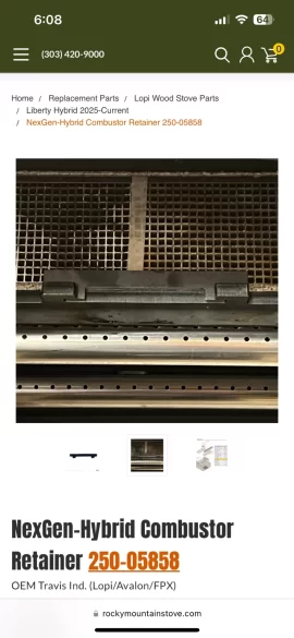 [Hearth.com] NexGen Wood Insert - Missing Cat Combustor?