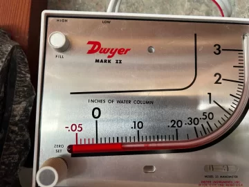 [Hearth.com] I guess I need a damper. Dwyer Mark II results