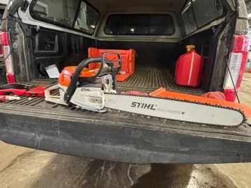 [Hearth.com] Billet chain saw exhaust mod