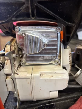 [Hearth.com] Billet chain saw exhaust mod