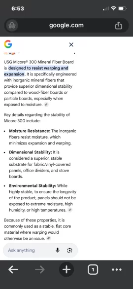 [Hearth.com] DYI Hearth pad - In order: 5/8" plywood, 1/2" Micore 300, 1/2" Durock, and ceramic tiles