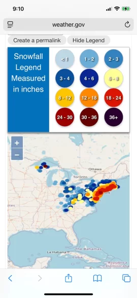 [Hearth.com] Is everyone on the north east bracing for the big Nor’Easter Blizard Conditions Sunday Night? - See snow maps