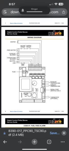 [Hearth.com] External thermostat on a PelPro PSC90