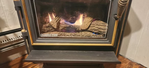 [Hearth.com] Old Quadra Fire / Aladdin gas stove1992