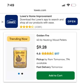 [Hearth.com] Douglas Fir in Lowes!!