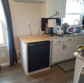 [Hearth.com] Dishwasher drain straight down into basement sink?