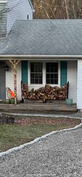 [Hearth.com] Wood rack too close?