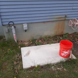 [Hearth.com] Outlet next to concrete pad. Purpose?