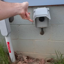 [Hearth.com] Outlet next to concrete pad. Purpose?