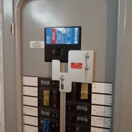 [Hearth.com] Outlet next to concrete pad. Purpose?