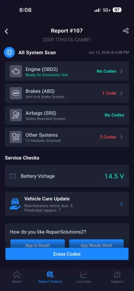 [Hearth.com] Toyota Camry ABS & Tracking lights on Dash stay on - how would you fix it?