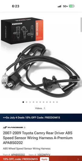 [Hearth.com] Toyota Camry ABS & Tracking lights on Dash stay on - how would you fix it?