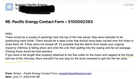 [Hearth.com] Pacific Energy cracked welds