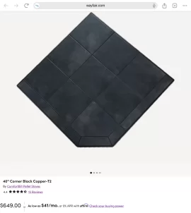 [Hearth.com] Brand-new hearth pad for propane stove