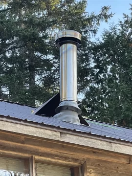 [Hearth.com] Small leak from silicone chimney boot: can't seem to fix...next steps