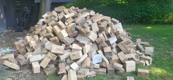 [Hearth.com] Twenty yards of white oak and hickory delivered today.