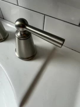 [Hearth.com] Moen bathroom faucet cartridge replacement to fix leak around the handle or dripping spout.