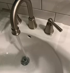 [Hearth.com] Moen bathroom faucet cartridge replacement to fix leak around the handle or dripping spout.