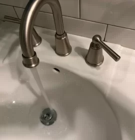 [Hearth.com] Moen bathroom faucet cartridge replacement to fix leak around the handle or dripping spout.