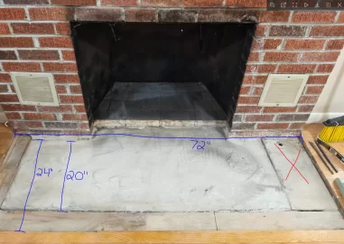 [Hearth.com] Need to repair or replace my fireplace hearth before installing new woodstove insert. Ideas?