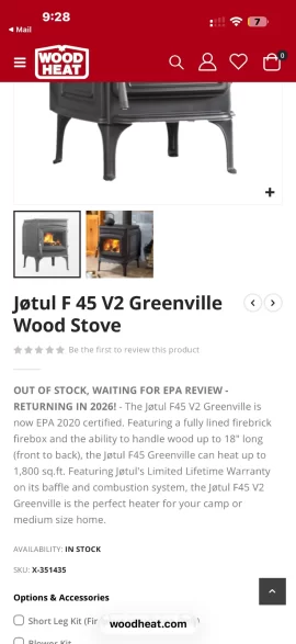 [Hearth.com] Do I choose Jotul 445 or Hearthstone Shelburn