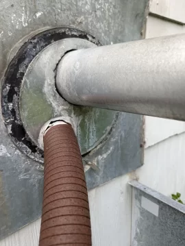 [Hearth.com] Weird vent pipe install, could use advise