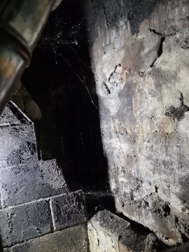 [Hearth.com] Firebox back wall removed