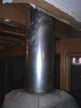 [Hearth.com] Help removing old fireplace and connecting wood stove to 8" triple-wall chimney