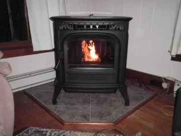 [Hearth.com] Pellet Stove Hearth Pad. Am I doing this right?