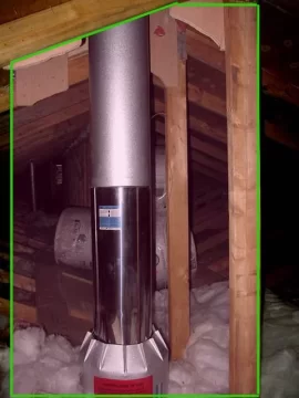 Attic chimney vent needs more insulation+vents?