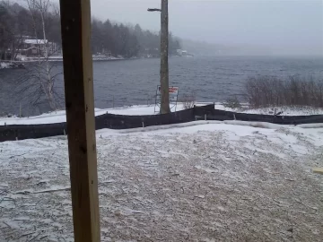 [Hearth.com] Little Snow on the jobsite today!
