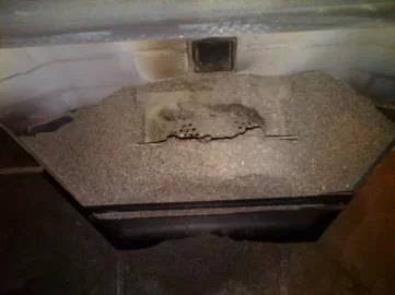 [Hearth.com] Pellet Stove Door Glass Air Wash System Testing using Nicole Heat Tool blower