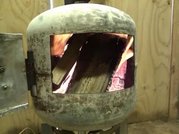 [Hearth.com] Propane tank Wood-stove