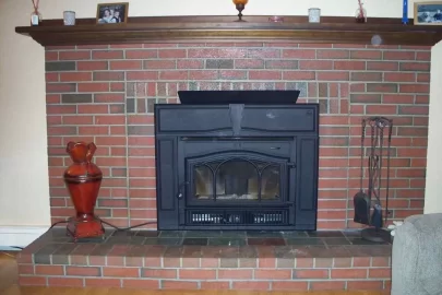 [Hearth.com] Jotul 550 rockland mantle shield