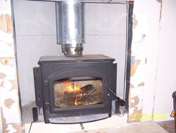 Free standing stove into a ZC chimney with SS liner???