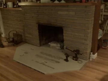 [Hearth.com] Hearth extension - can I put concrete backer board over concrete hearth + subfloor?