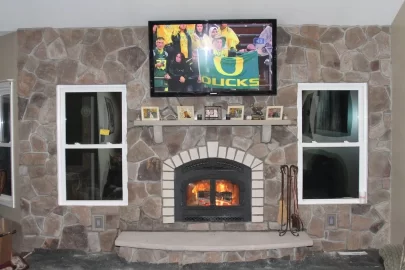 [Hearth.com] New Fireplace Finally in~ Pics!!