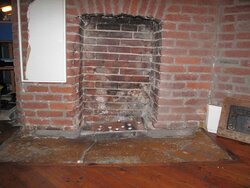 relining old fireplace firebox