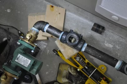 [Hearth.com] Near boiler Piping Bypass Valve