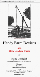 Treasure trove of handy farm devices & instructions how to make them (100-year old manual!)