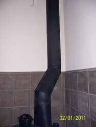 Lots of smoke from stove pipe curing?