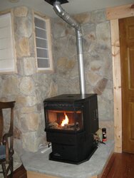 Pellet Stove install with new Hearth